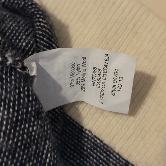 J.Crew Wool Blend Striped Jeweled Peter Pan Collar Sweater Small - Picture 5 of 14